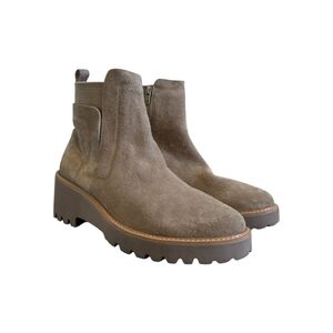 Vaneli Taupe Suede Ankle Boots